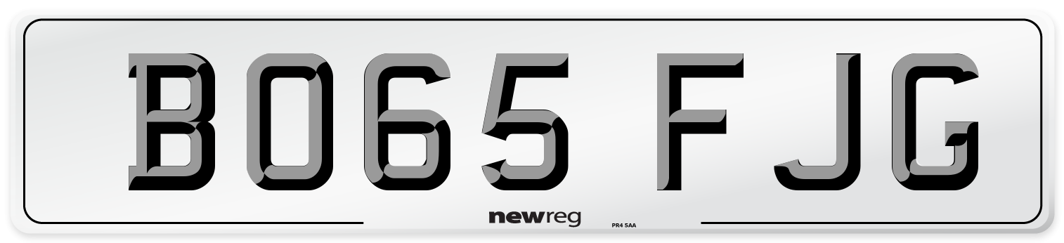 BO65 FJG Number Plate from New Reg
